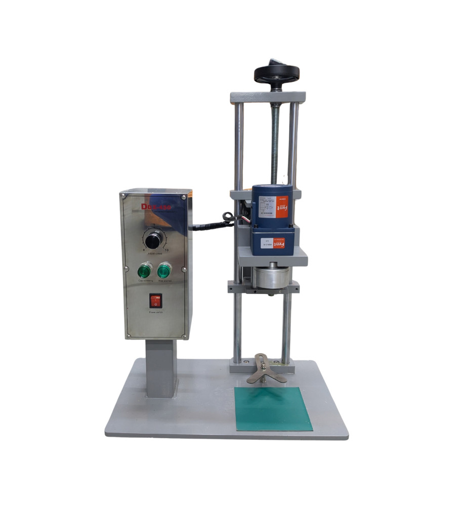 ELEKTRYCZNA, PÓŁAUTOMATYCZNA ZAKRĘCARKA DO BUTELEK DDX-450 LINIA SZYCIA